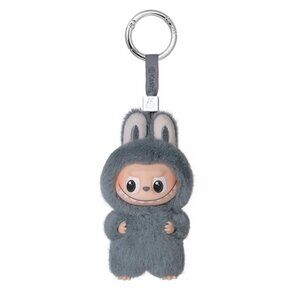 THE MONSTERS mini Labubu Pin for Love Series Vinyl Plush Pendant letter W